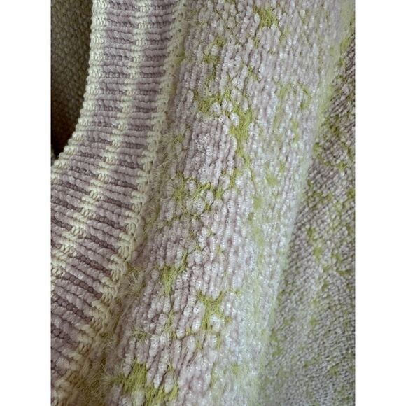 SATURDAY SUNDAY Anthropologie fluffy cozy knit poncho ruana cape wrap OS NWOT - Picture 3 of 10